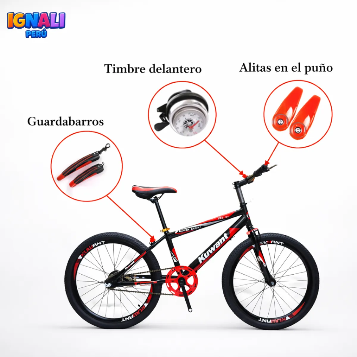 GENERICO - Bicicleta de aro 20 para niñas