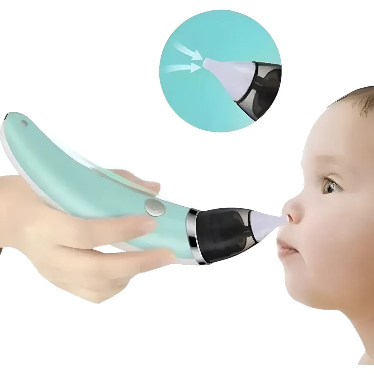 GENERICO - Aspirador Nasal Eléctrico para Bebé con Puntas de Silicona  Limpieza Suave y Segura