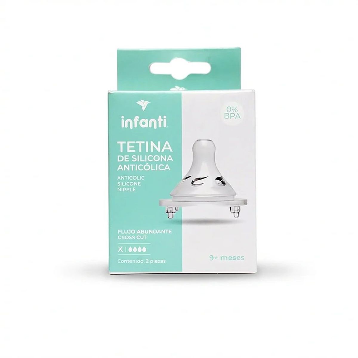 INFANTI - Pack x2 Tetina Para Biberón Talla X Infanti