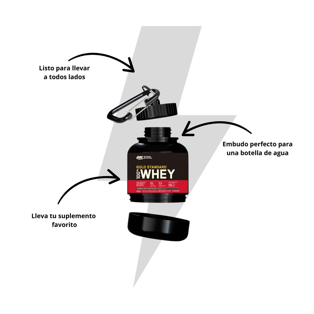 OPTIMUM NUTRITION - GOLD STANDARD WHEY 10LB CHOCOLATE + REGALOS - PROTEÍNA WHEY