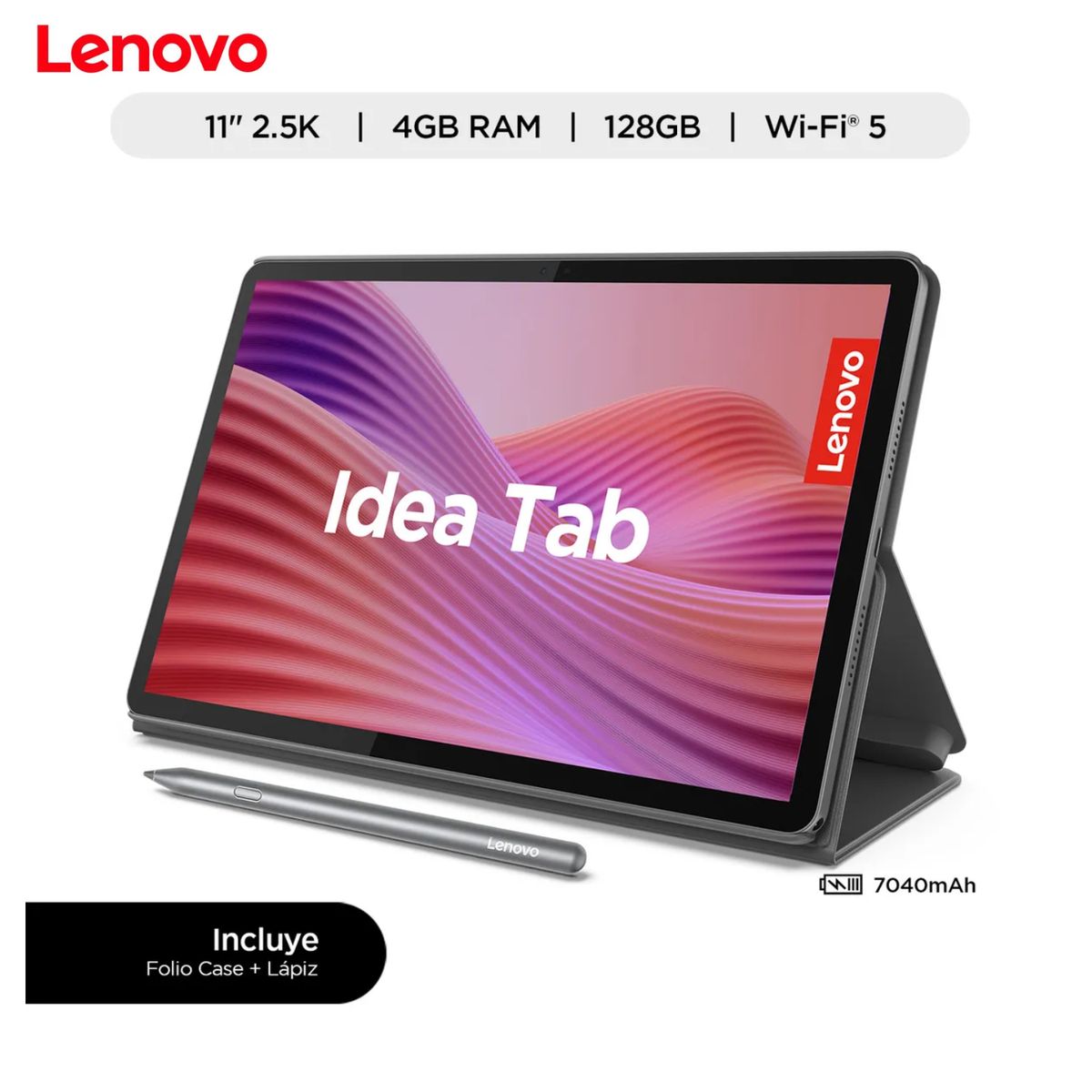 LENOVO - Tablet Lenovo Idea tab MediaTek Dimensity 6300 4GB 128GB 11" 2.5K 90Hz