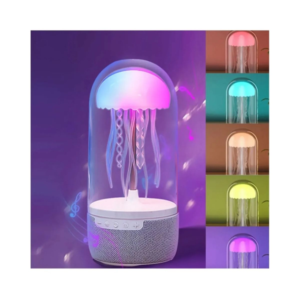OEM - Parlante Lámpara de Medusa Bluetooth multicolor