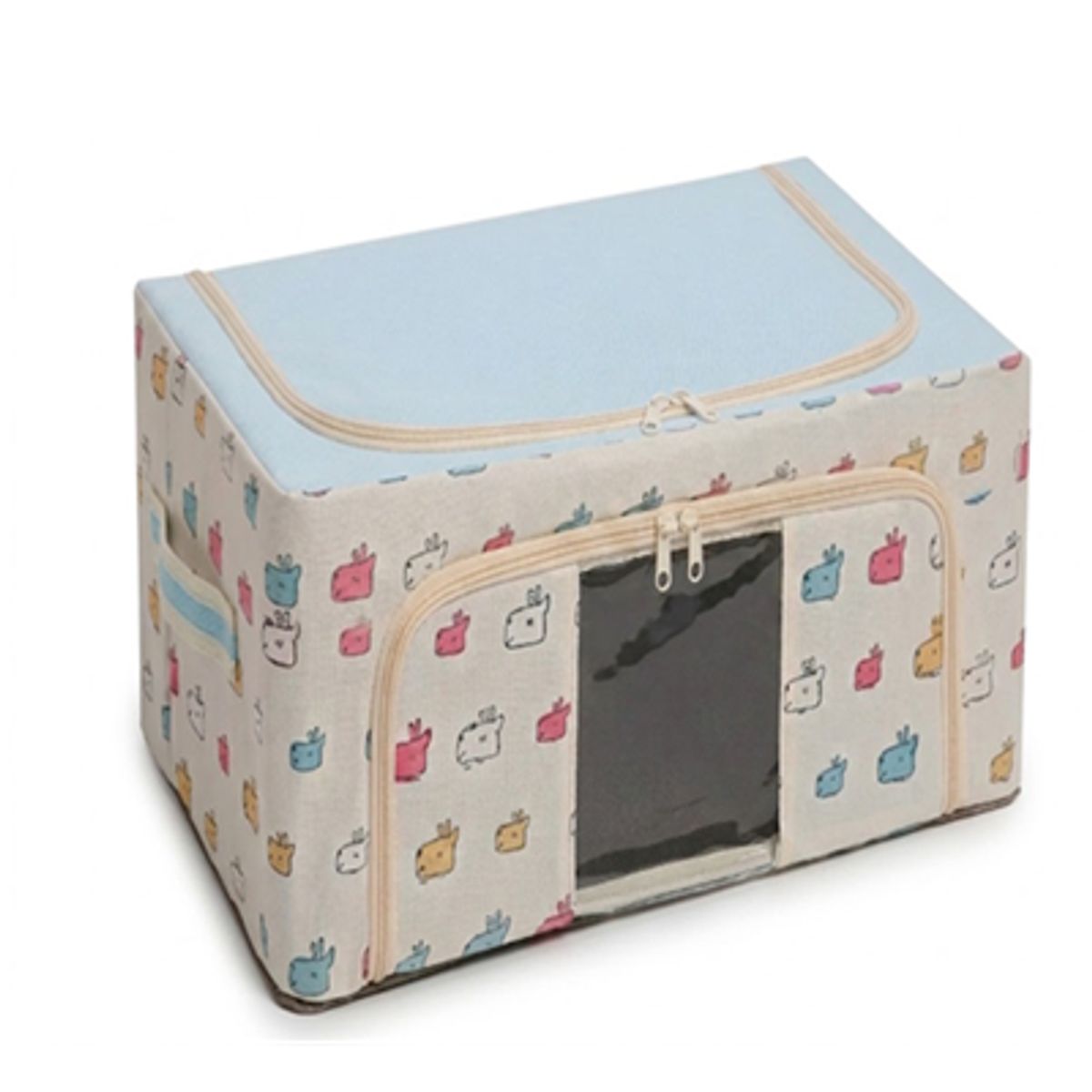 Organizador de Ropa con tapa   pack 4 unidades (CREMA ), marca GENERICO - Foto 2