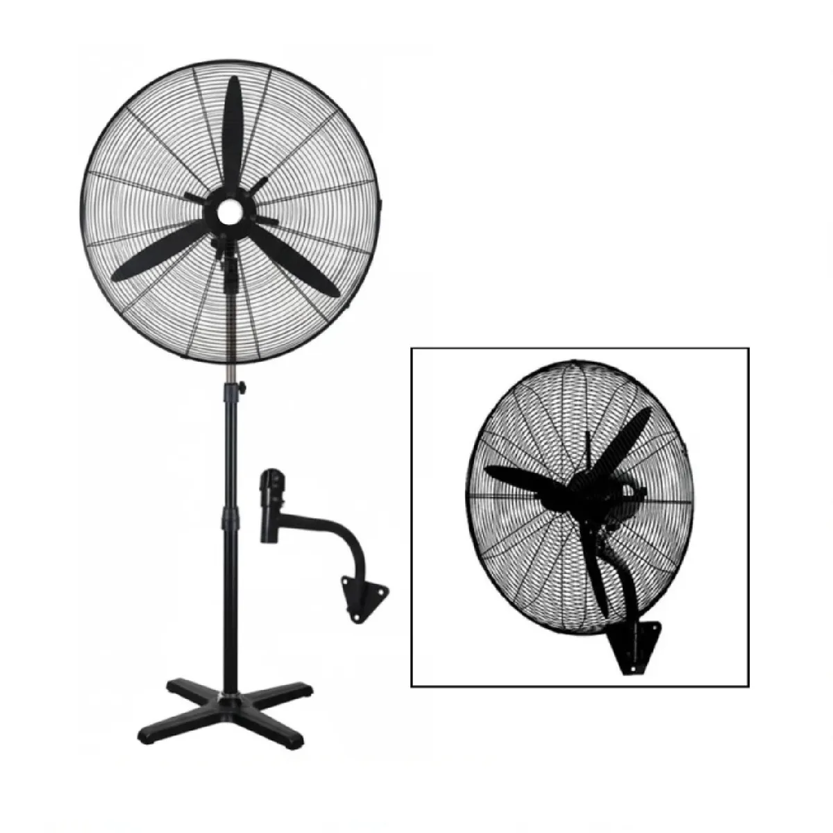 OTTOWARE - Ventilador Industrial 30 Pulgadas 2 en 1 de 200W