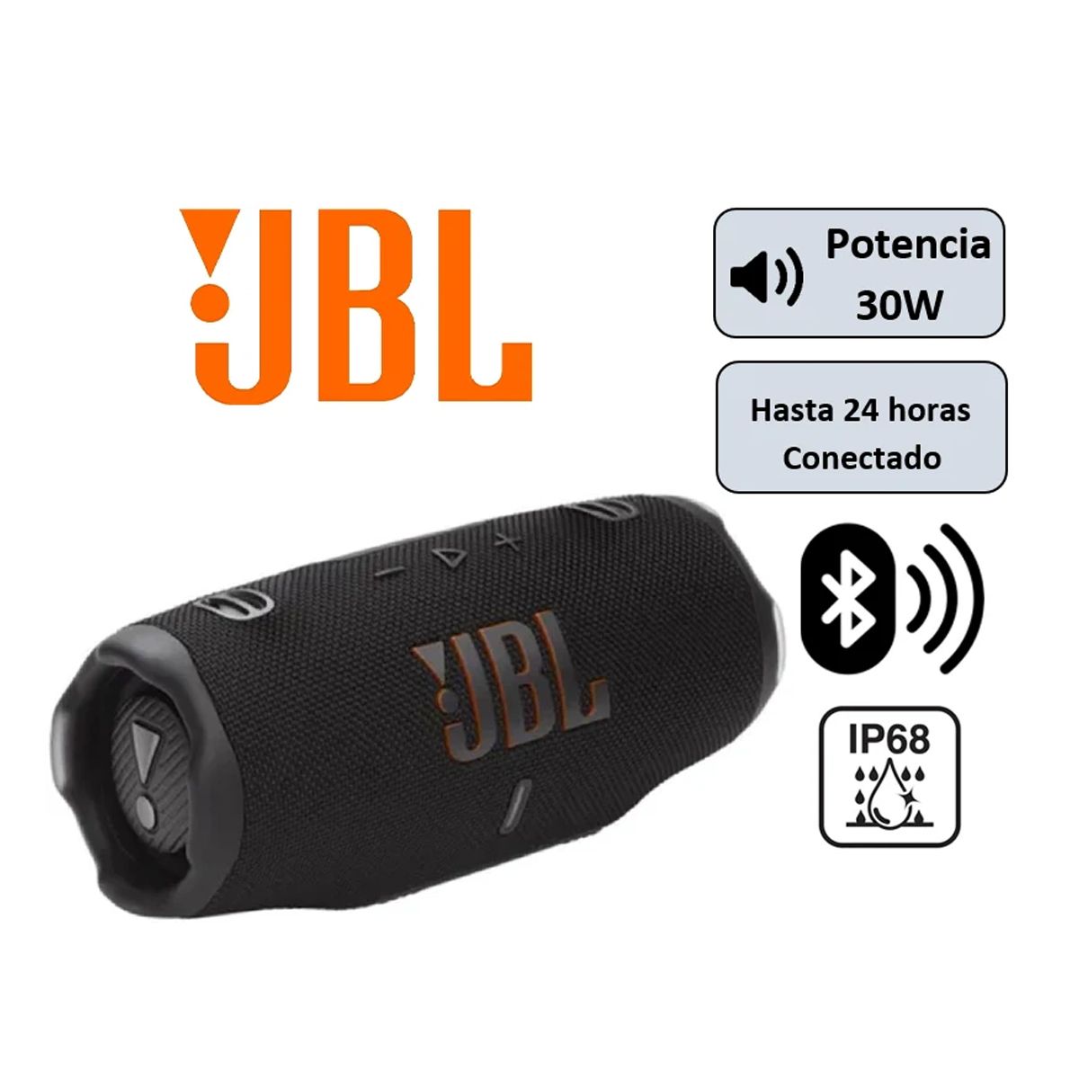 JBL - Parlante Bluetooth JBL CHARGE 6 -  Negro
