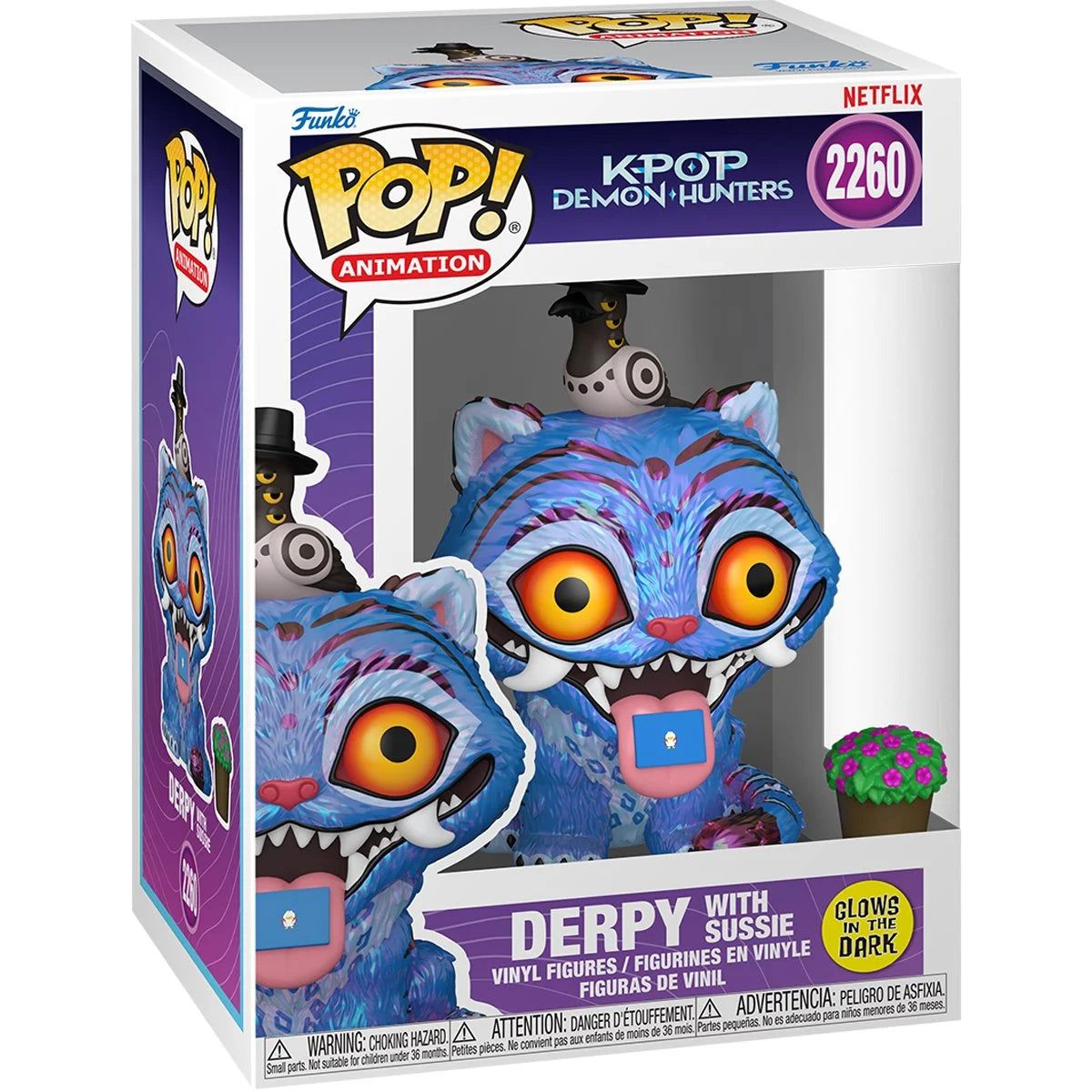 FUNKO - Funko Pop Animation KPop Demon Hunters - Tiger with Bird 2260 GITD