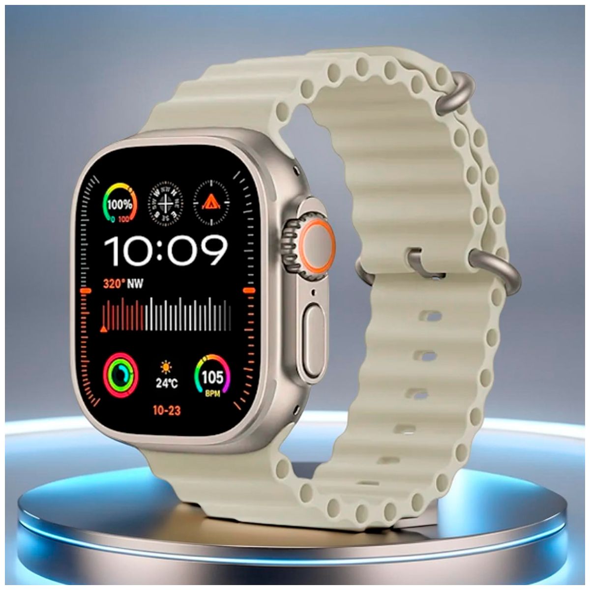 GENERICO - Smartwatch T900 Ultra3 color blanco