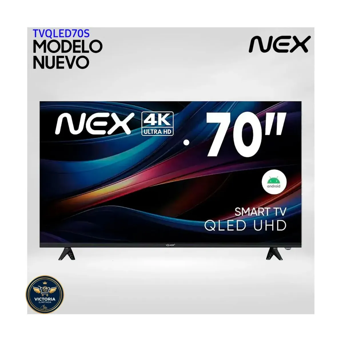 NEX - Televisor NEX QLED 70 4K ULTRA HD ANDROID TV TVQLED70S