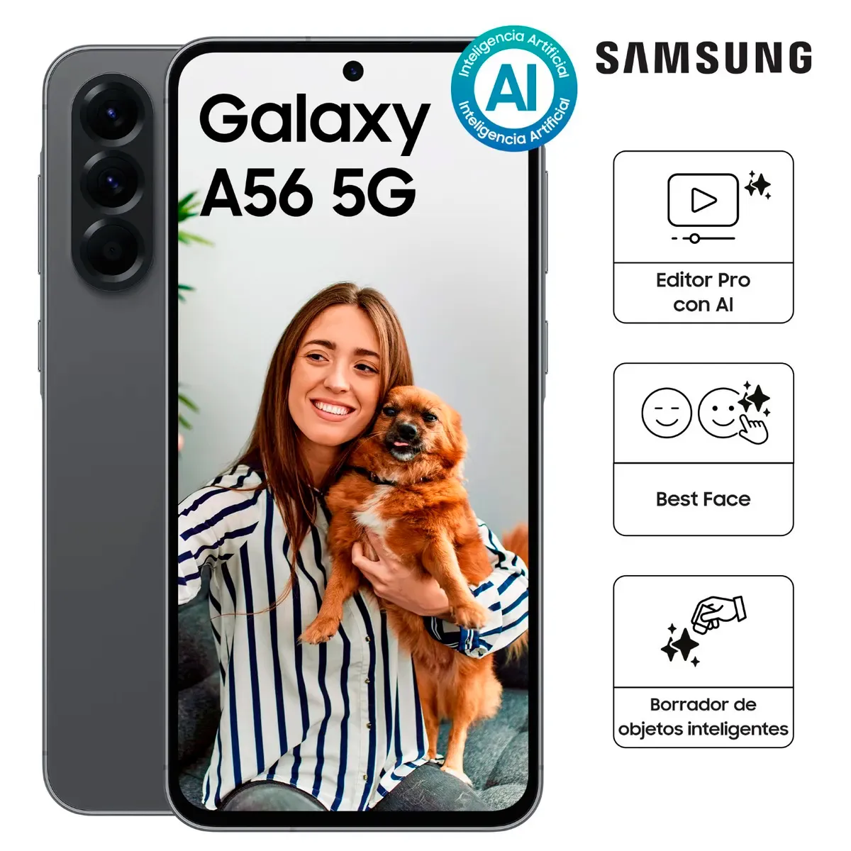 SAMSUNG - CELULAR GALAXY A56 5G 12RAM 256GB