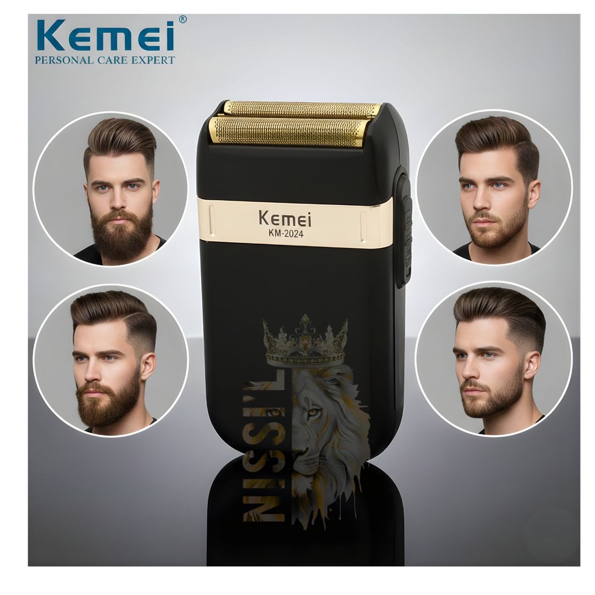 ROHS - AFEITADORA PARA HOMBRE SHAVER PROFESIONAL KEMEI RECARGABLE