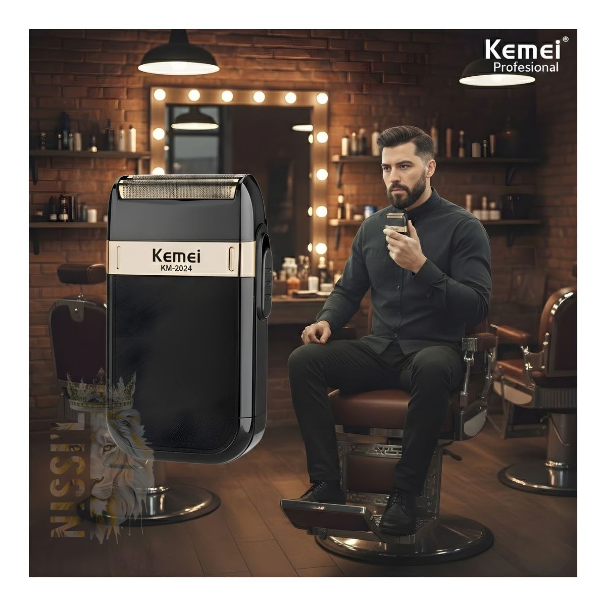 ROHS - AFEITADORA PARA HOMBRE KEMEI RECARGABLE