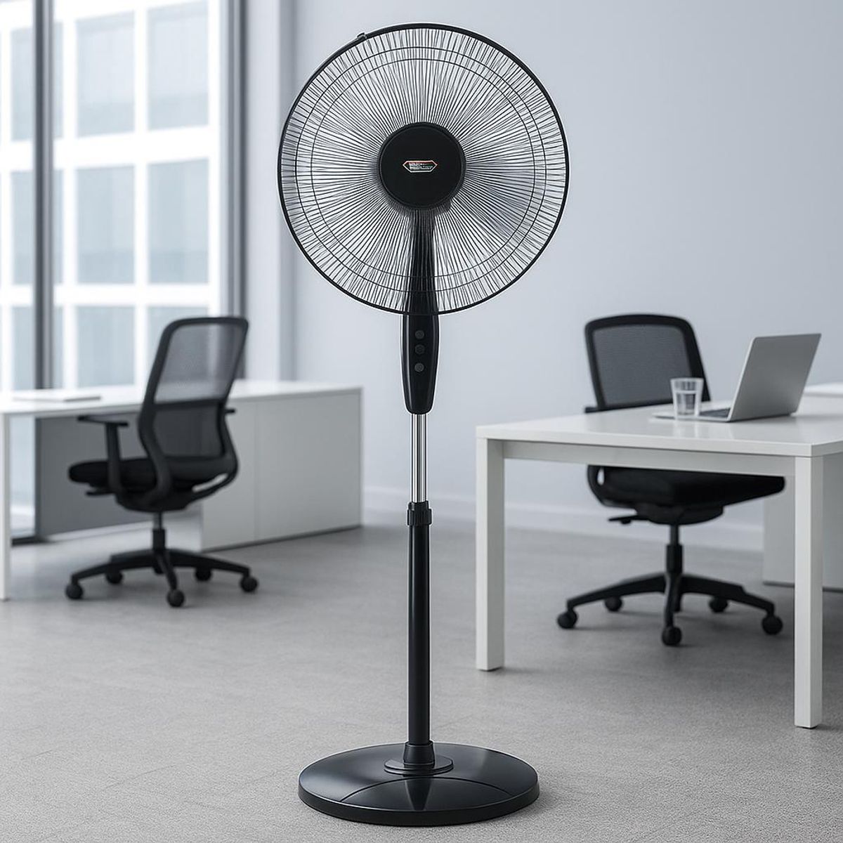 CROWN - Ventilador de Pie 16” Silencioso 5 Aspas – 3 Velocidades - Importadora Victory