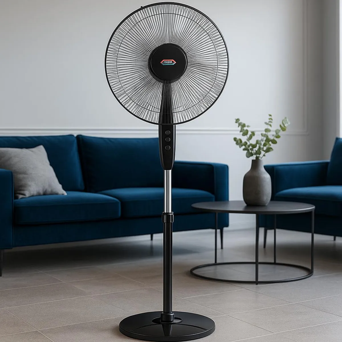 CROWN - Ventilador de Pie 16” Silencioso 5 Aspas – 3 Velocidades - Importadora Victory