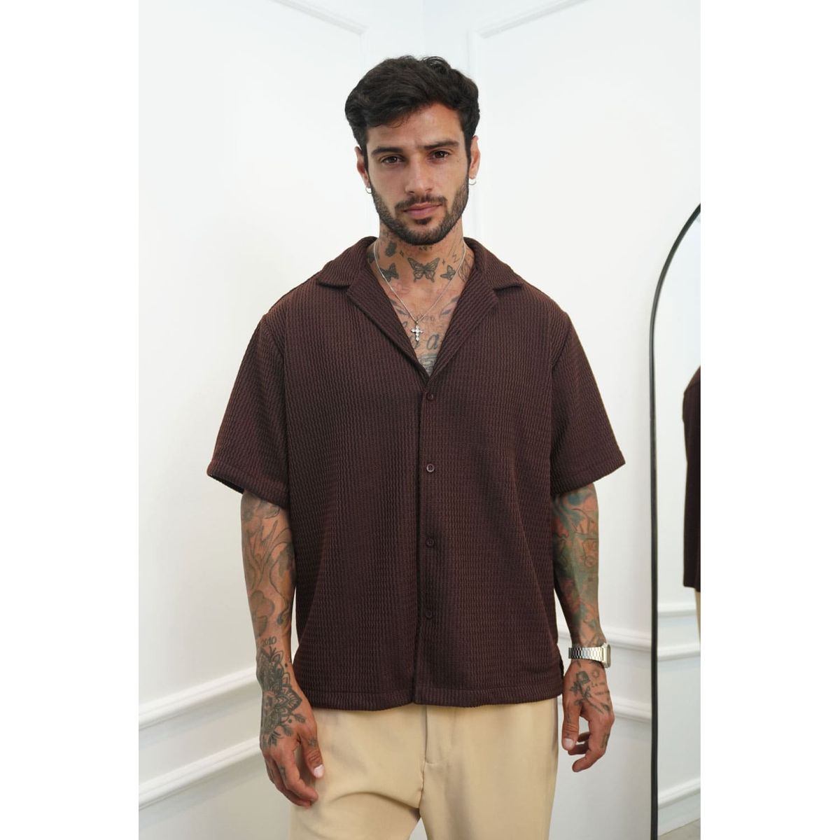 GENERICO - Camisa Tejida de hombre