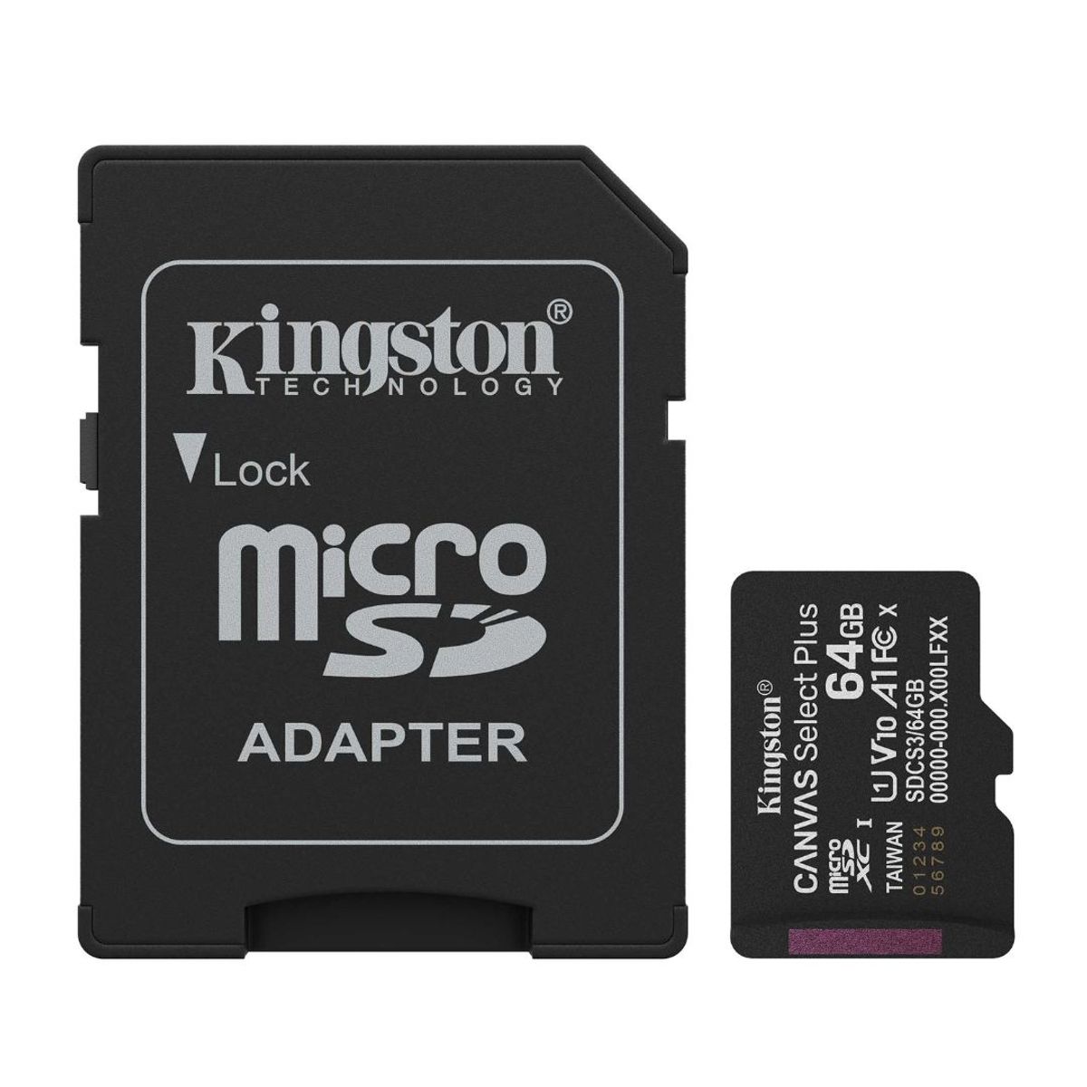 KINGSTON - Tarjeta MicroSD 64GB Kingston Clase 10 UHS-I A1 para Cámaras, Celulares y Video Full HD