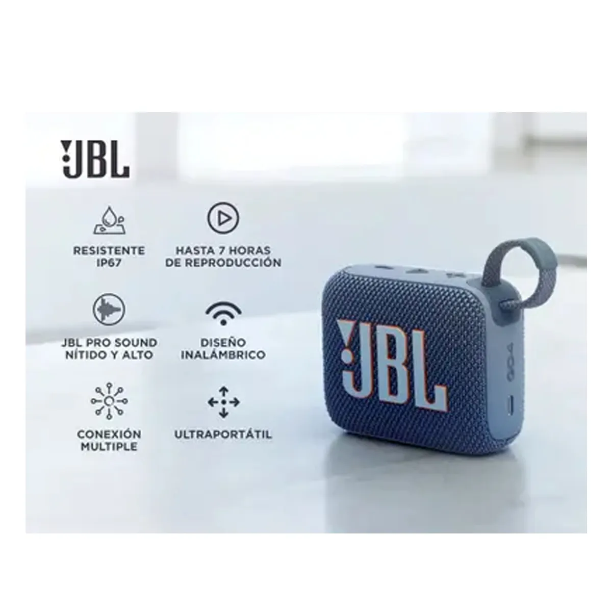 JBL - Parlante Bluetooth JBL GO4 - Azul