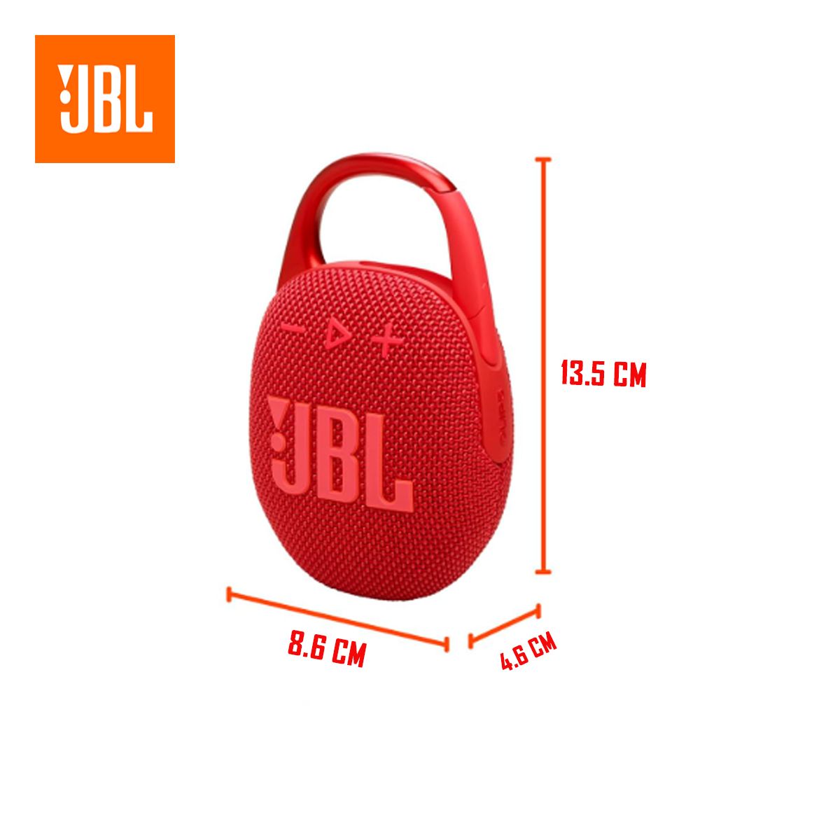 JBL - Parlante Bluetooth JBL CLIP 5 - Rojo