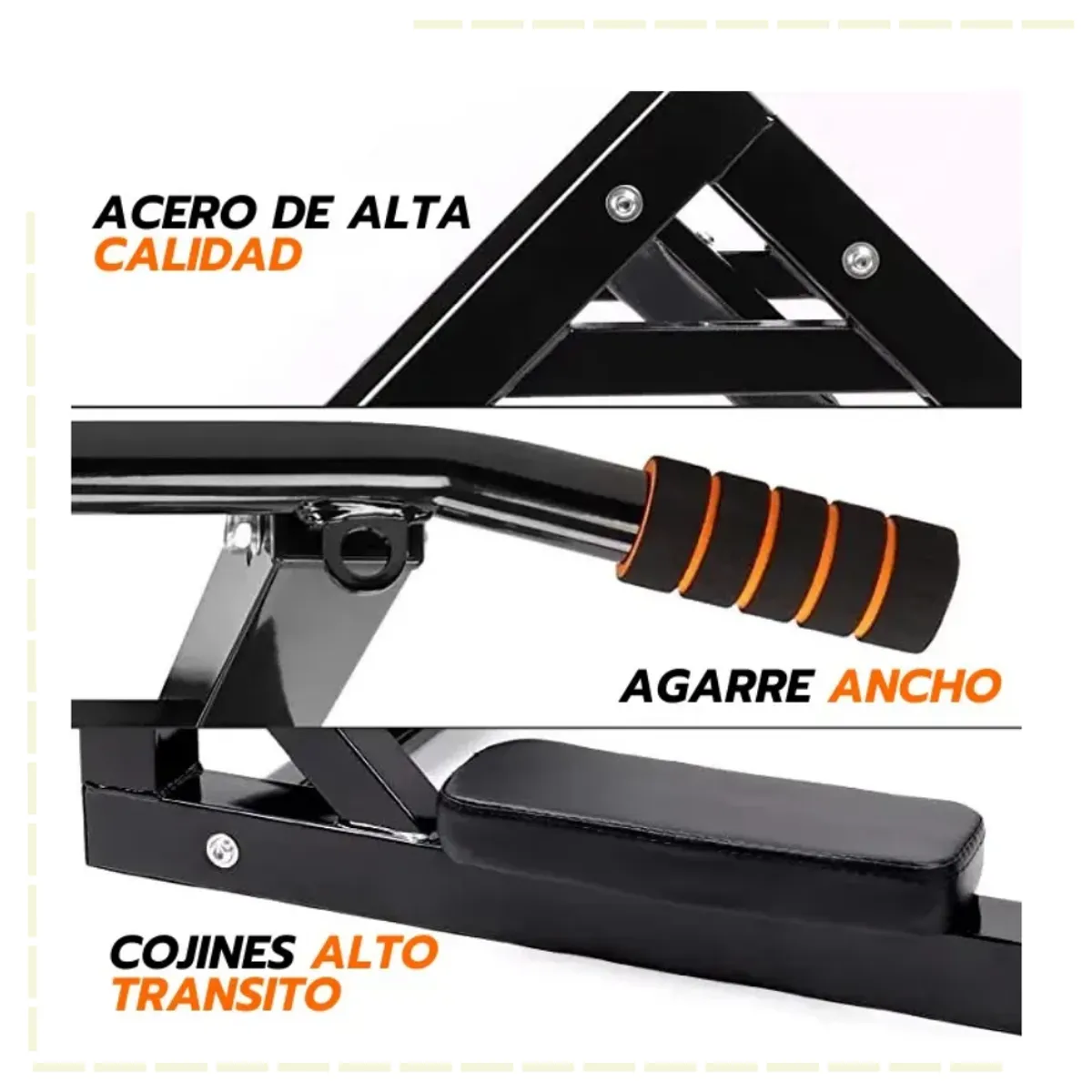 GENERICO - Barra Multifuncional 2 en 1 Para Dominadas