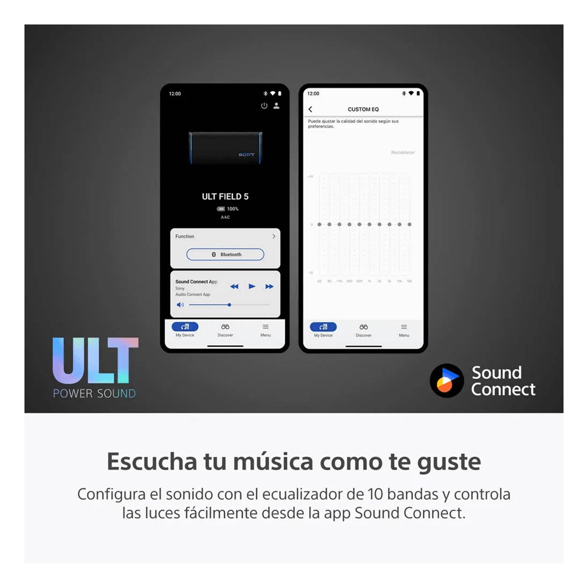 SONY - Sony Parlante Bluetooth SRS-ULT50 Portátil FIELD 5 - Negro