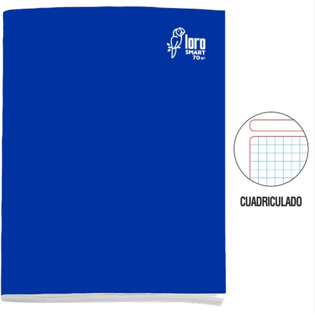 GENERICO - Caja de Cuadernos Cuadriculado Loro– 12 Unidades