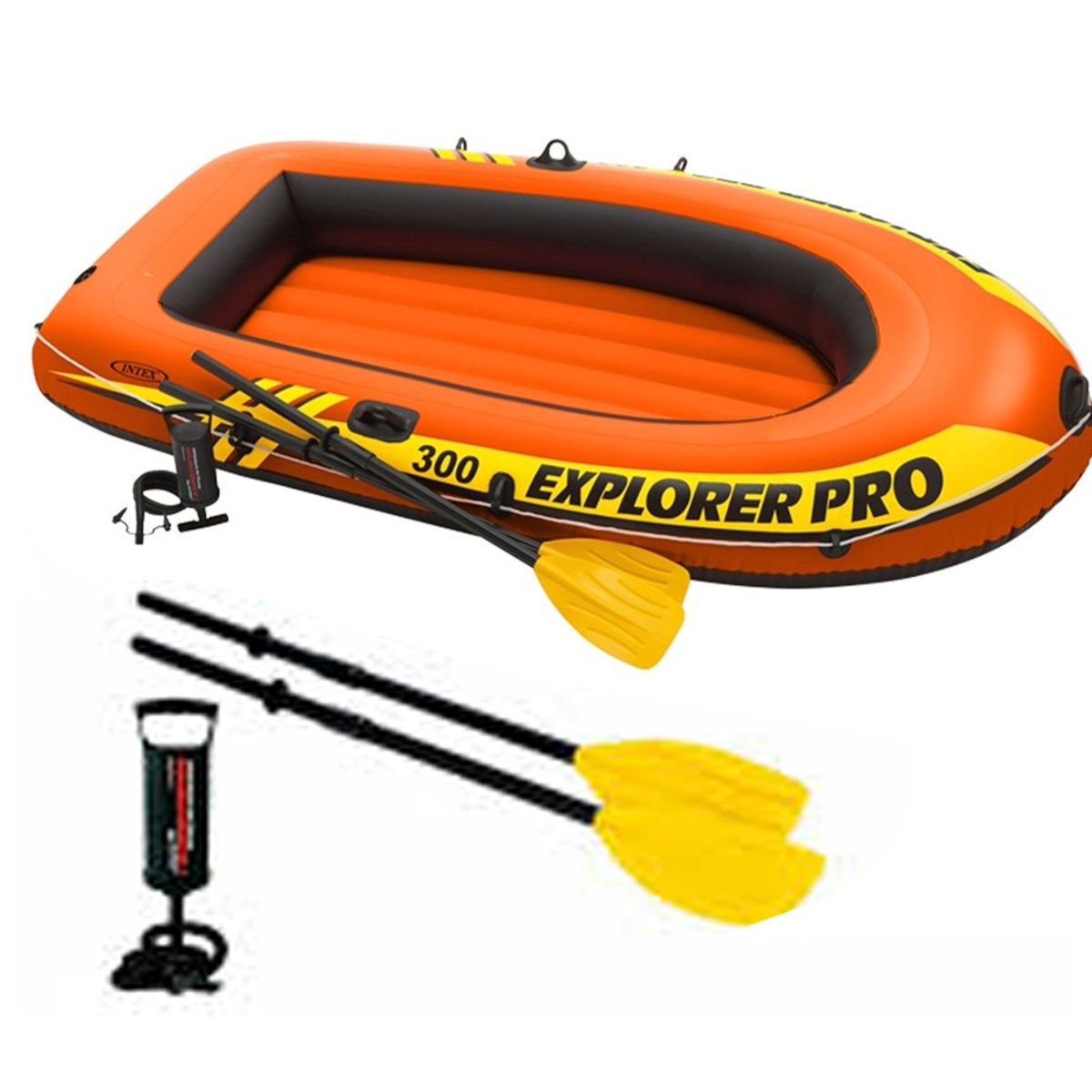 GENERICO - BOTE INFLABLE EXPLORER 300PRO +2REMOS +INFLADOR