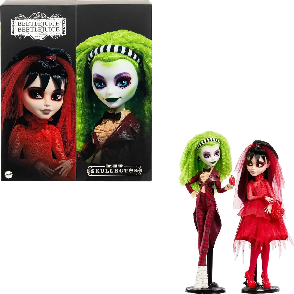 MONSTER HIGH - Monster High Skullector Beetlejuice Beetlejuice Betelgeuse y Lydia Deetz Exclusivo