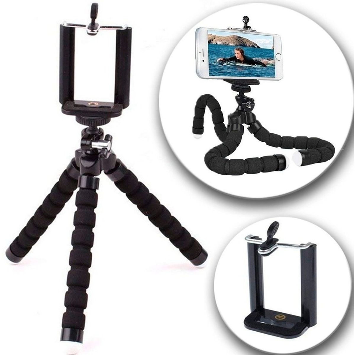 SM - Mini Tripode Pulpo Araña Selfie Flexi Pod Para Camara y Celular