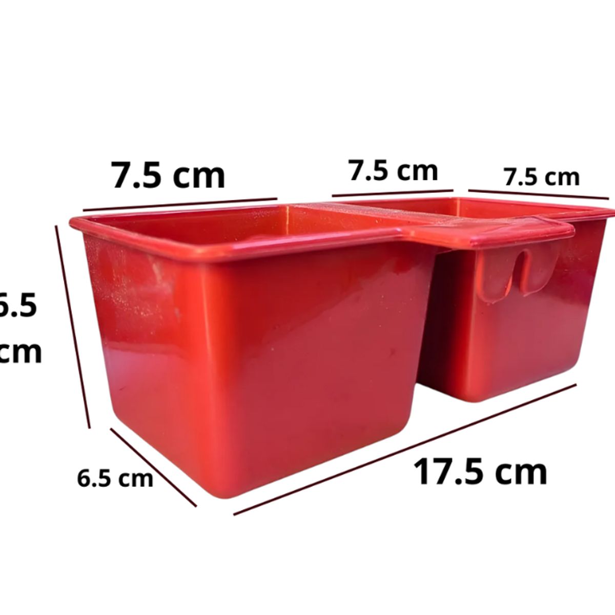 GENERICO - Pack de 6 Comederos / Bebederos Dual  Para Gallos Aves de Postura y/u Ornamentales