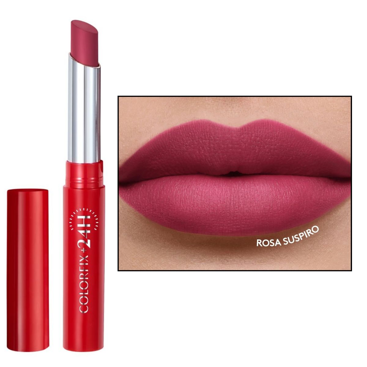 ESIKA - Labial barra colorfix 24h mate ésika rosa suspiro