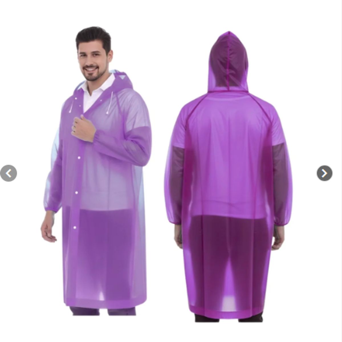 GENERICO - PACK X6 Capa impermeable con capucha protectora anti fluido - poncho