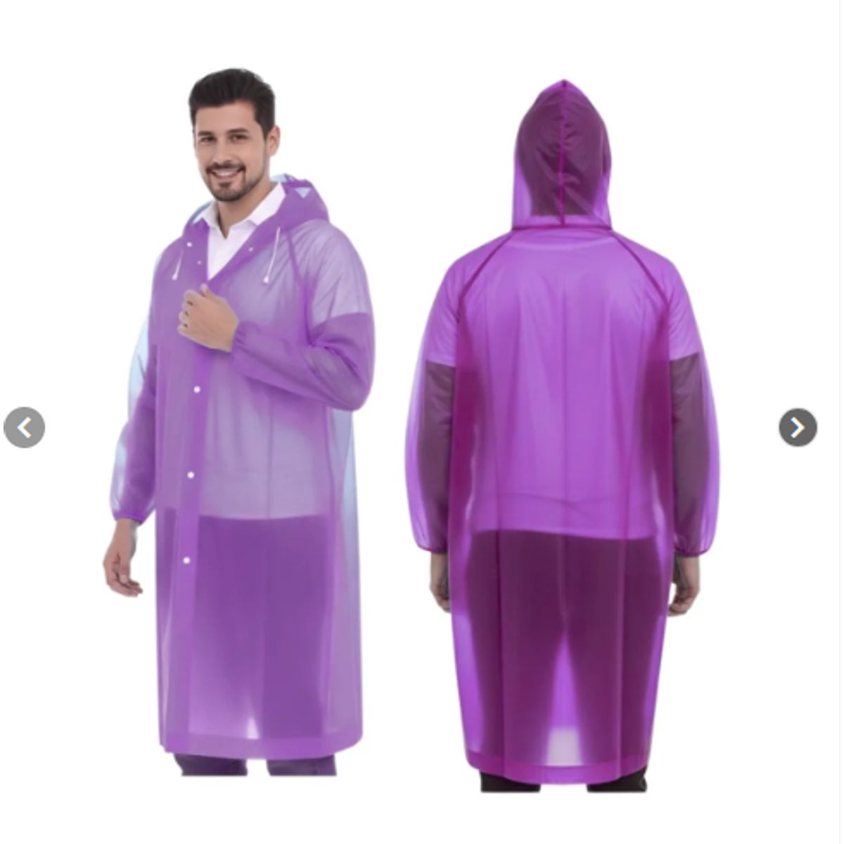 GENERICO - PACK X6 Capa impermeable con capucha protectora anti fluido - poncho