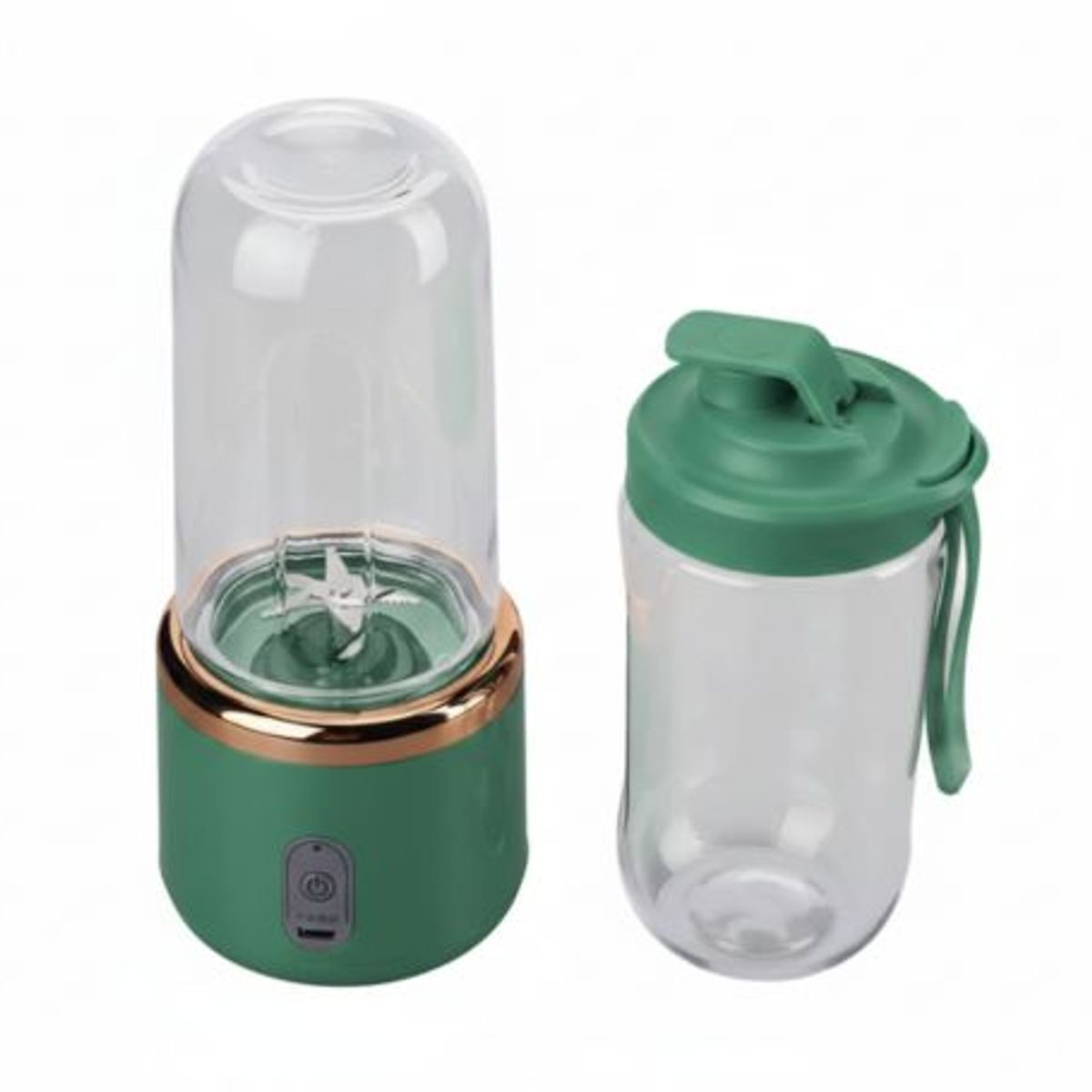 GENERICO - Mini Licuadora Portátil 520ml Recargable - Verde