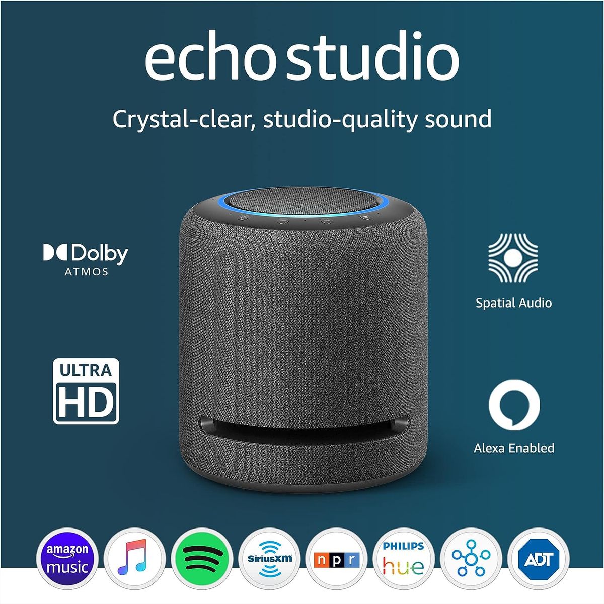 AMAZON - Echo Studio - Parlante Inteligente 1ra Generación con SONIDO Dolby Atmos y Alexa