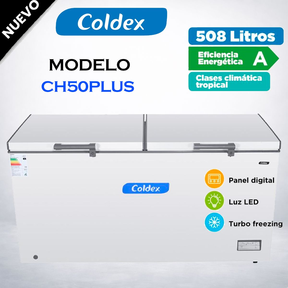 COLDEX - CONGELADOR COLDEX CH50PLUS 508L