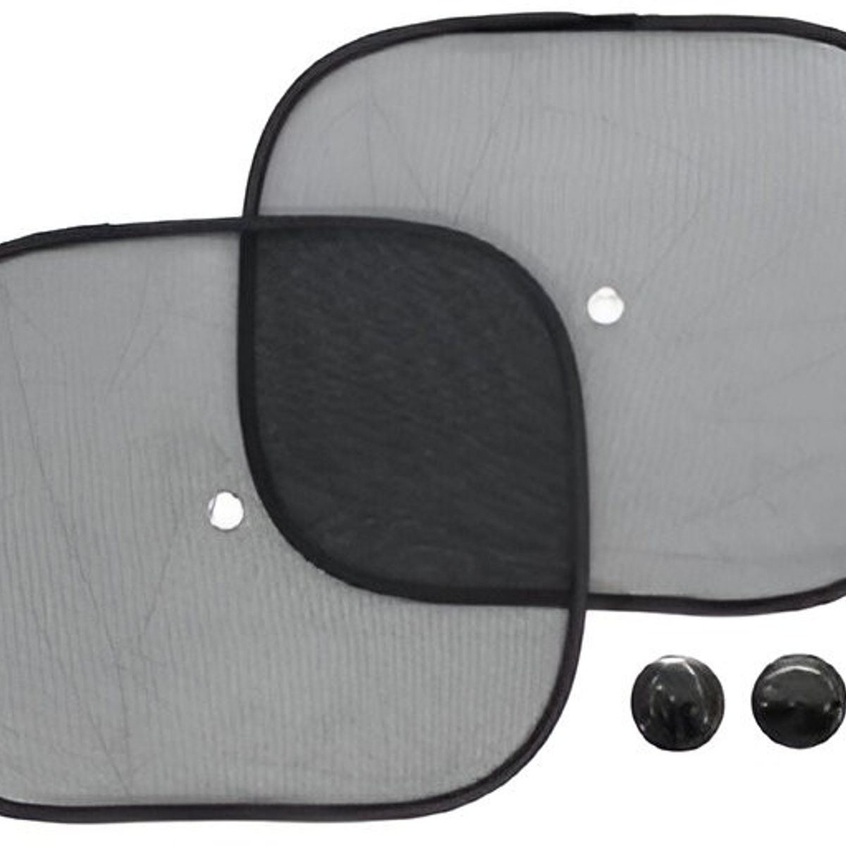 GENERICO - Tapasol Lateral De Maya 44 x 38Cm Universal Color Negro 2Pcs