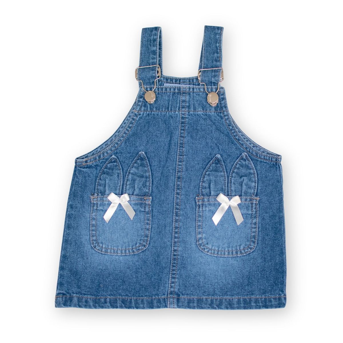 DANUS - vestido jamper orejitas denim niña Danus