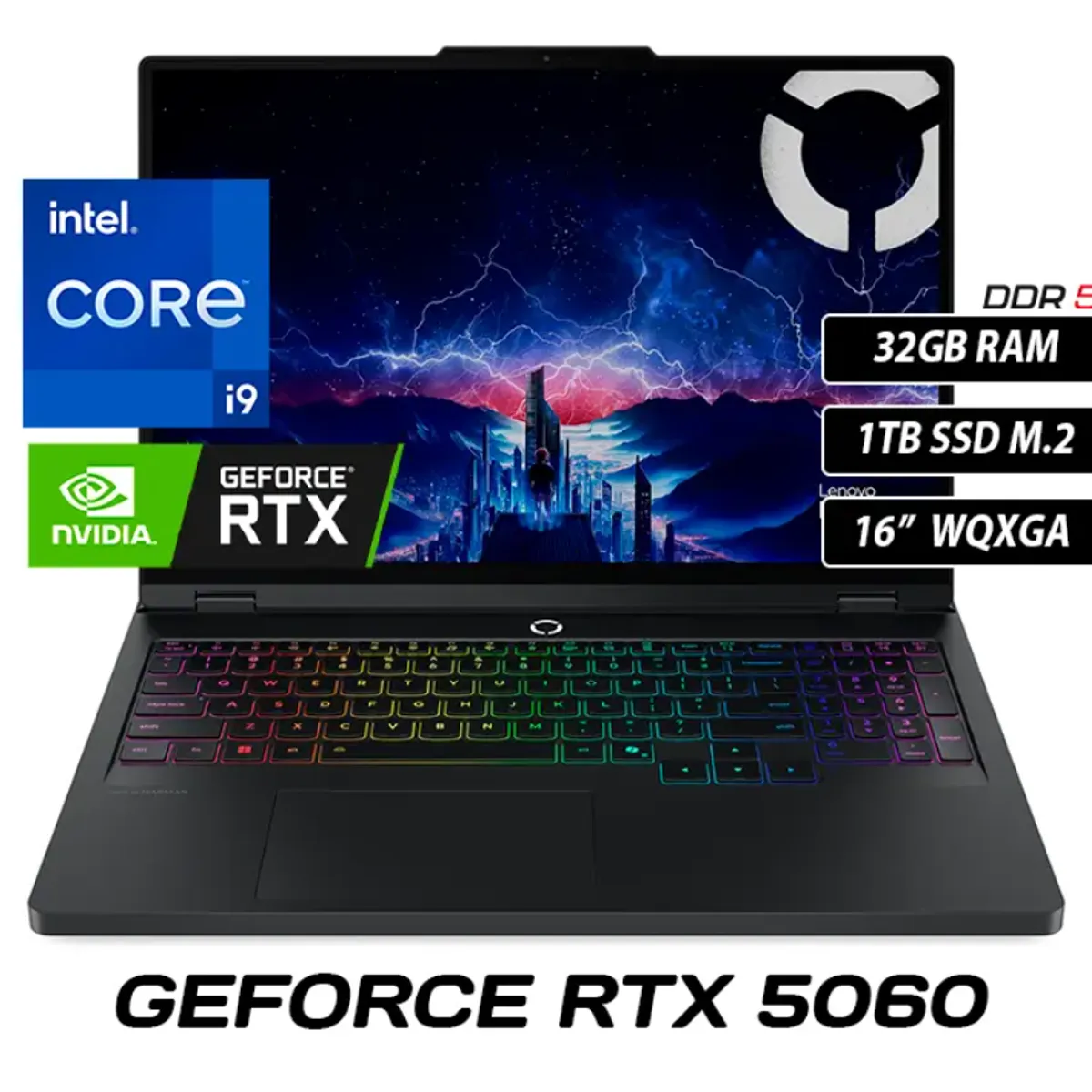 LENOVO - LAPTOP LENOVO LEGION PRO 5 INTEL CORE I9 14900HX 16IRX10 83NN0058LM RAM 32GB SSD 1TB RTX 5060 8GB 16