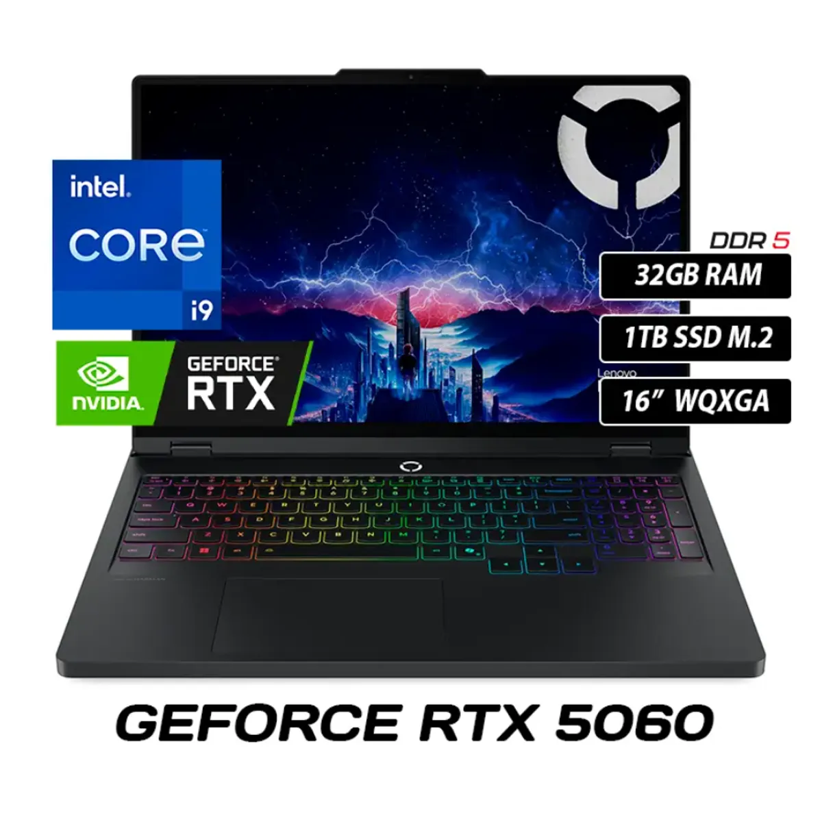 LENOVO - LAPTOP LENOVO LEGION PRO 5 INTEL CORE I9 14900HX 16IRX10 83NN0058LM RAM 32GB SSD 1TB RTX 5060 8GB 16