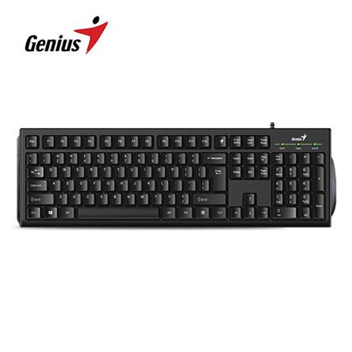 GENIUS - TECLADO GENIUS SMART KB-100 AI COPILOT USB SP BLACK