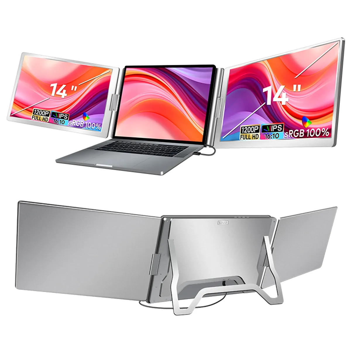 OEM - Extensor de Pantalla para Laptop de Triple Pantalla 14