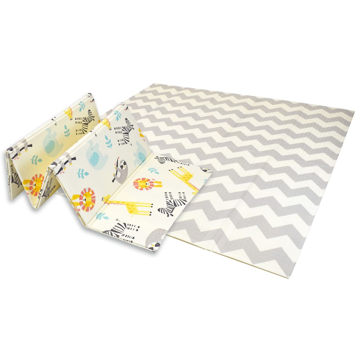 PREMIUM BABY - Tapete de actividades Bebé Reversible Premium Baby PB-E601 Animals