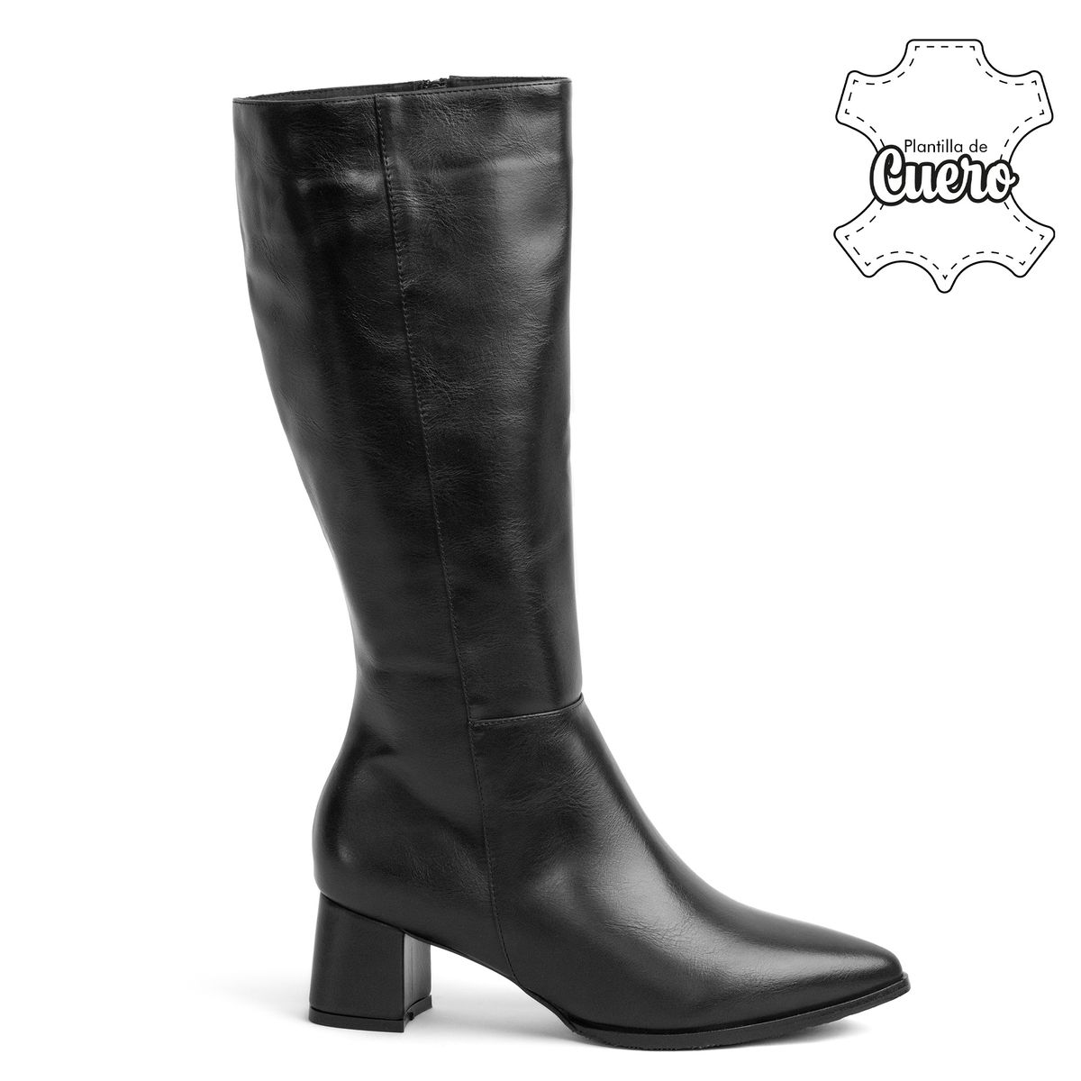 KALURI - Bota Alta para Mujer – Kiara 06 Negra