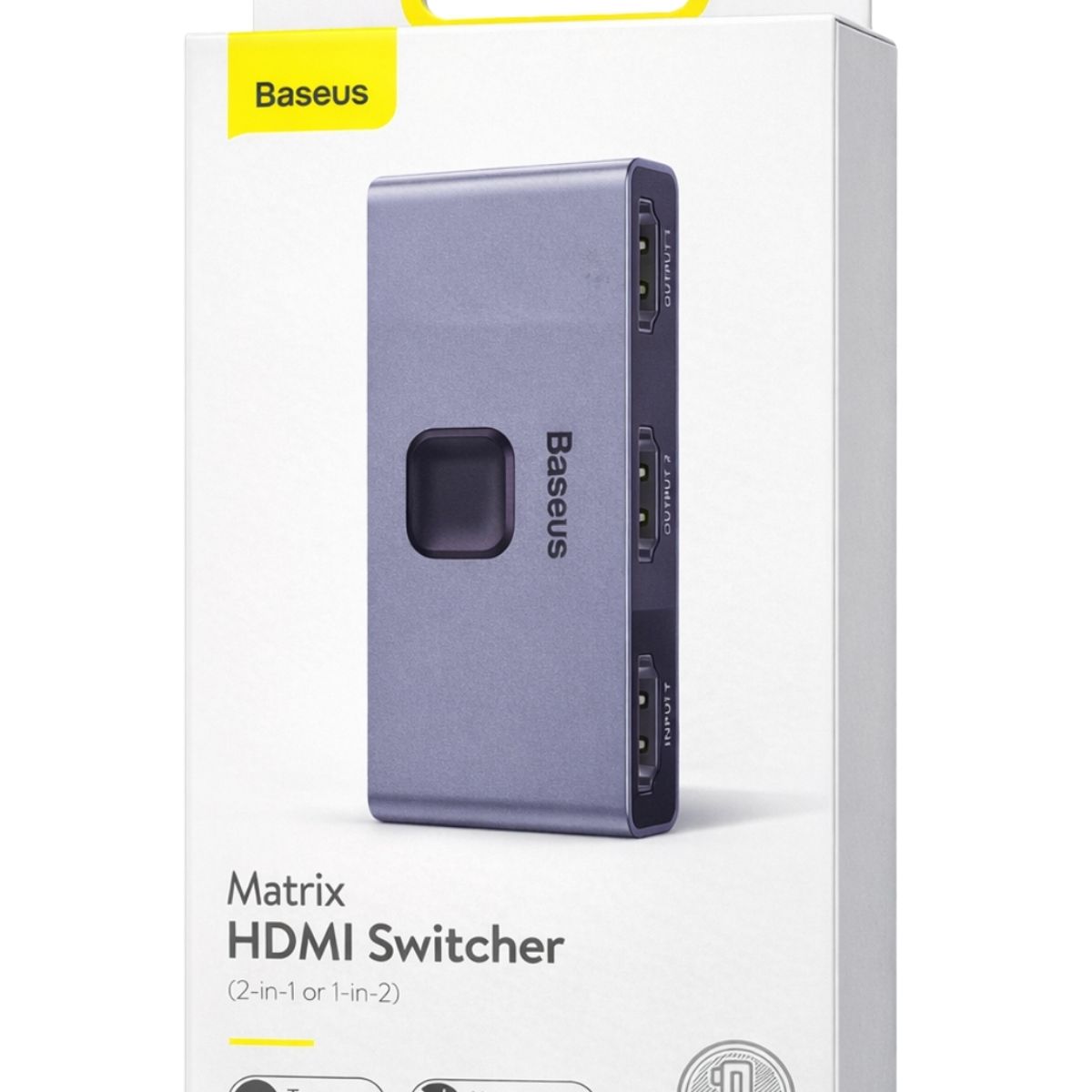 BASEUS - HUB BASEUS HDMI 4K HD Projection audio and video 3 in 1 converter