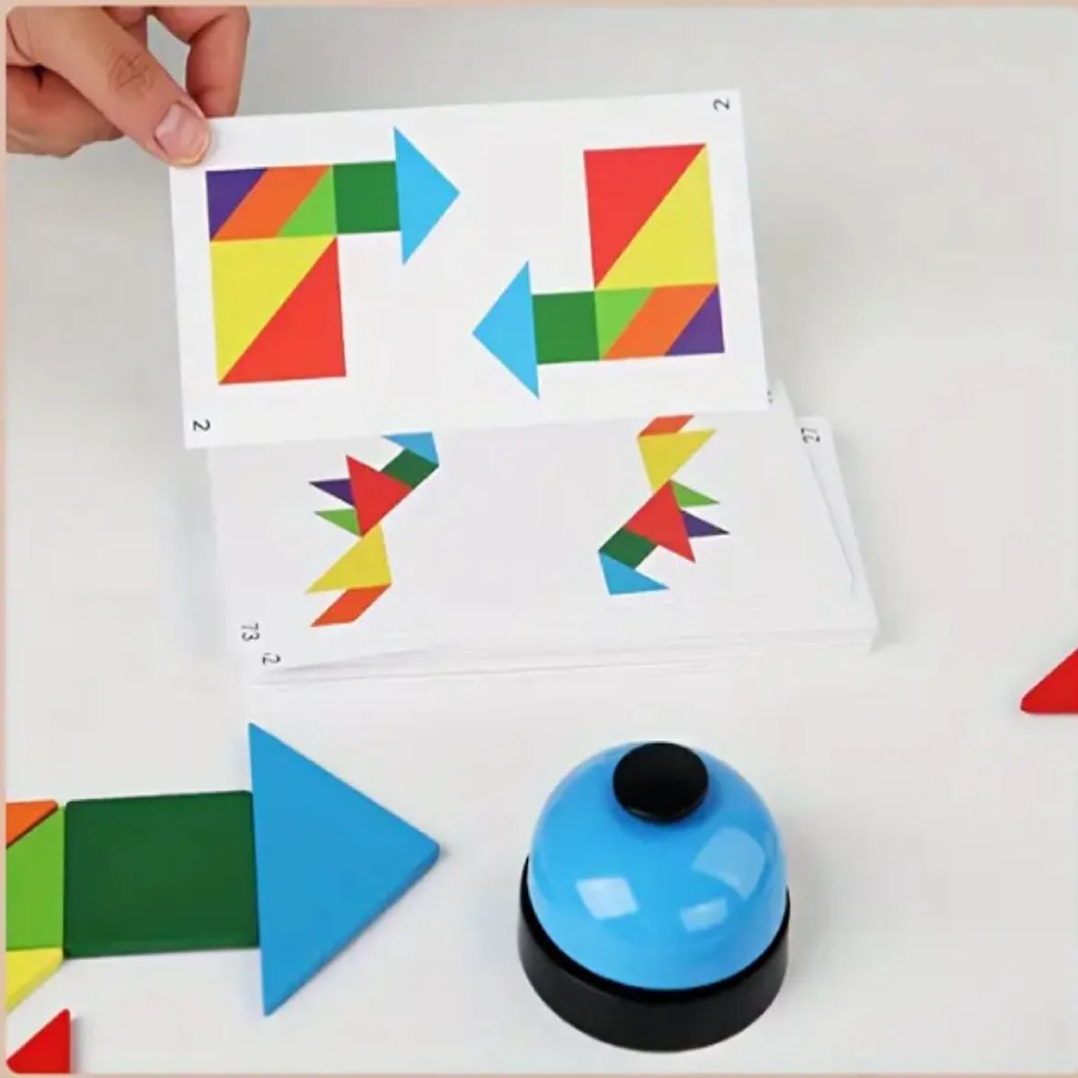 GENERICO - Batalla Reto de tangram en madera - Juego de mesa