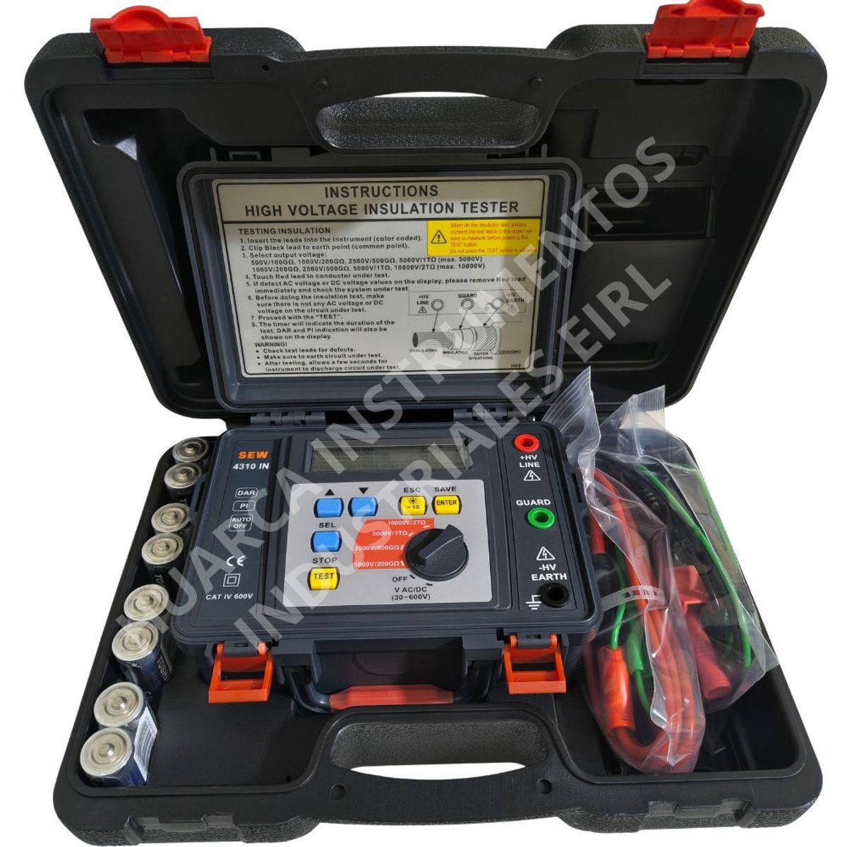 GENERICO - Megóhmetro megometro medidor de aislamiento  SEW 4310 IN (10kV, 2 Tera Ohm, IP65)
