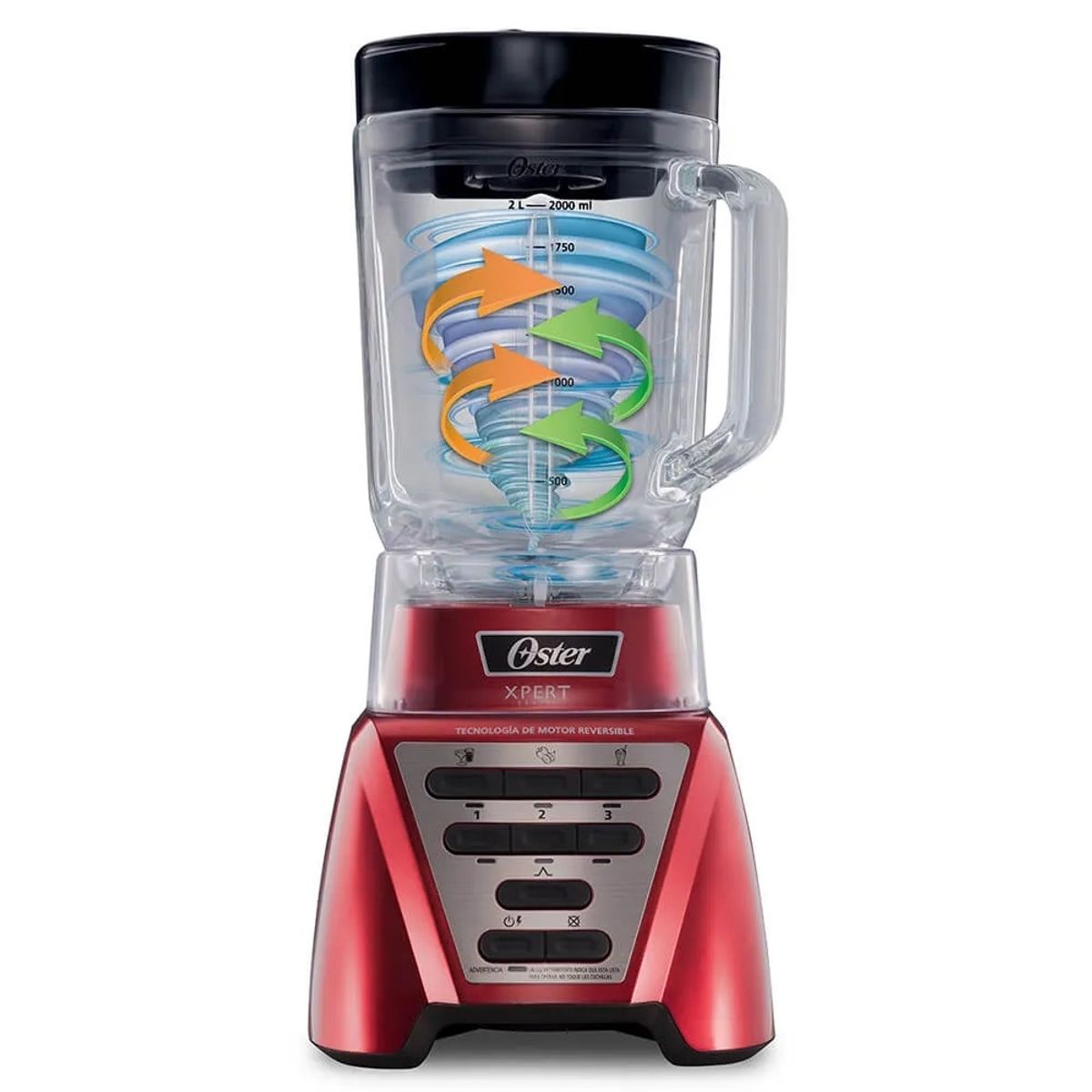 OSTER - LICUADORA OSTER 2LT  3 VELOCIDADES 1500W COLOR ROJO MOD BLST3A-R2G-053