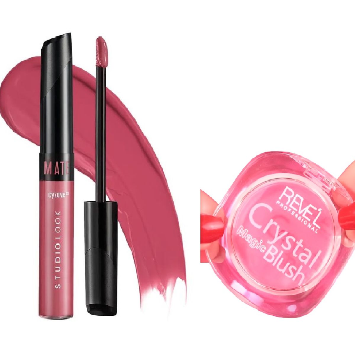 Cyzone - Duo Labial Mate Studio Look Pink Nude  Cyzone + Rubor Revel