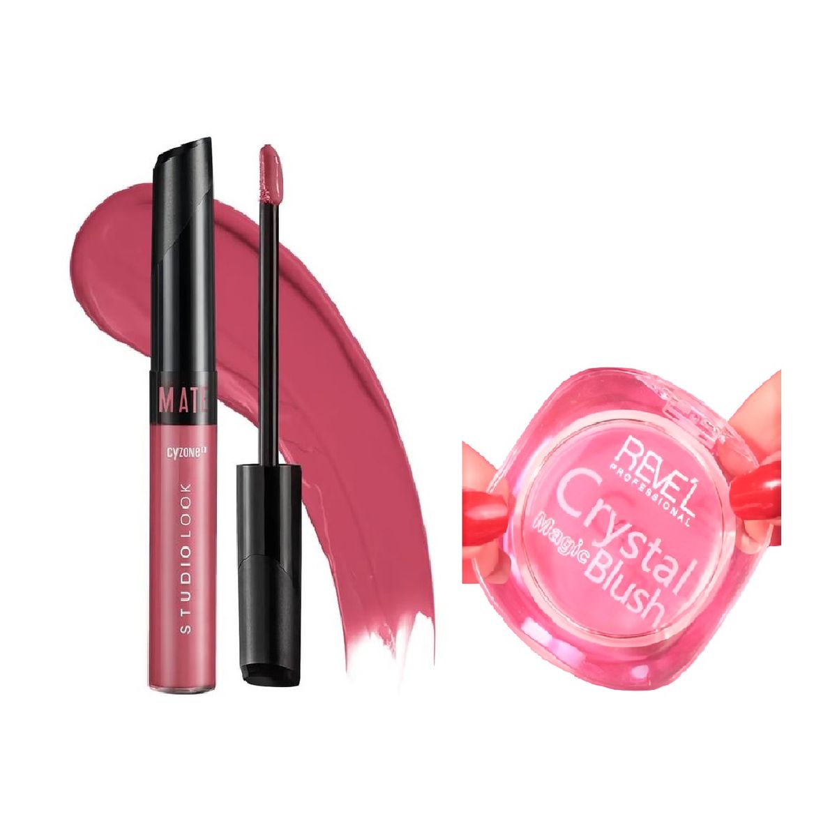 Cyzone - Duo Labial Mate Studio Look Pink Nude  Cyzone + Rubor Revel