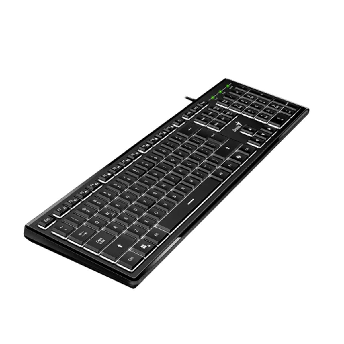 GENIUS - TECLADO GENIUS SLIMSTAR 820 AI COPILOT RETROILUMINADO USB NEGRO