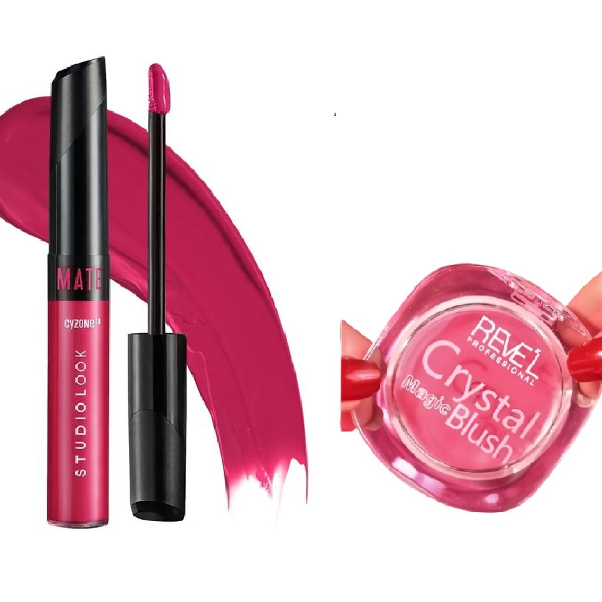 Cyzone - Duo Labial Mate Studio Look Pink Heart  Cyzone + Rubor Revel